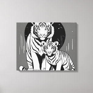 Lienzo Bella pintura de tela de pared