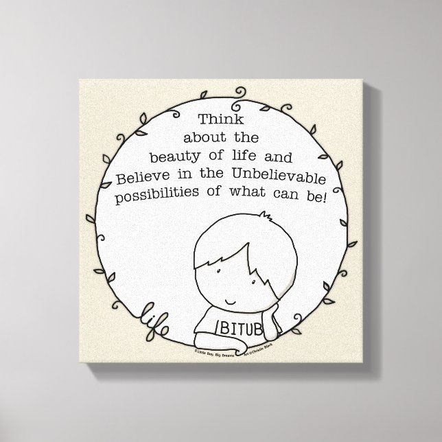 Lienzo Belleza de la vida (Anverso)