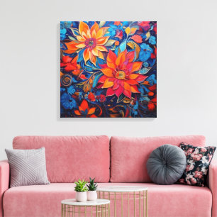 Lienzo Belleza de las flores