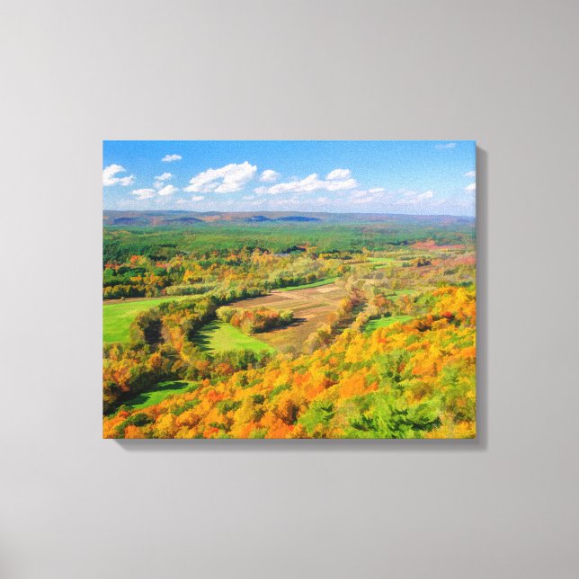 Lienzo Belleza de otoño, Simsbury, CT (Anverso)