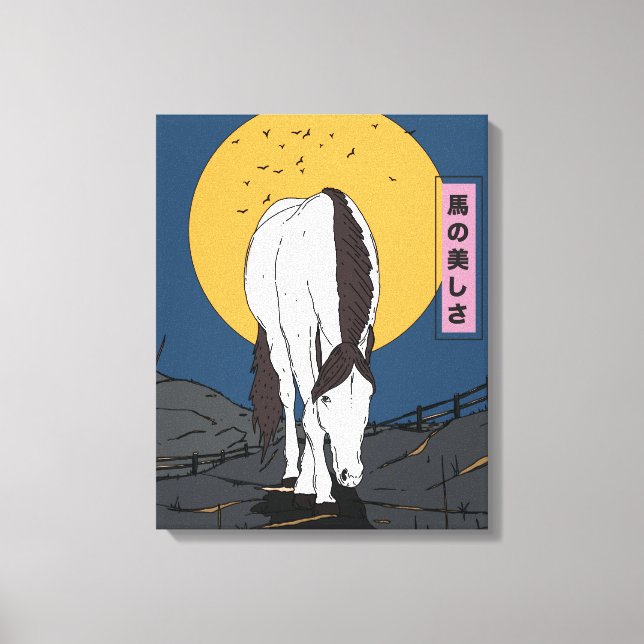 Lienzo Belleza de un Caballo (Anverso)