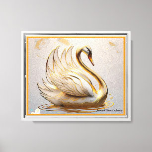 Lienzo "Belleza del Cisne Tranquilo"