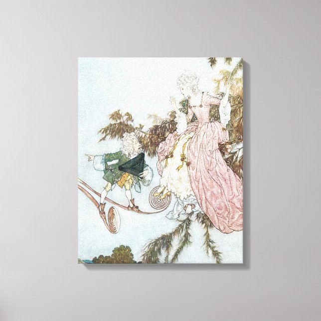 Lienzo Belleza durmiente de cuento de hadas de Edmund Dul (Anverso)