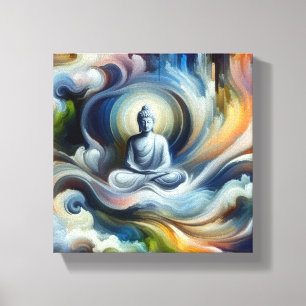 Lienzo Belleza 🌟 iluminada: Lord Buddha Resumen Painti