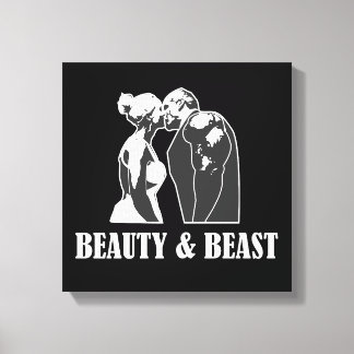 Lienzo Belleza y bestias