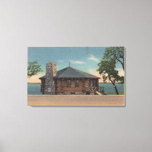 Lienzo Bemidji, manganeso - vista de la chimenea del