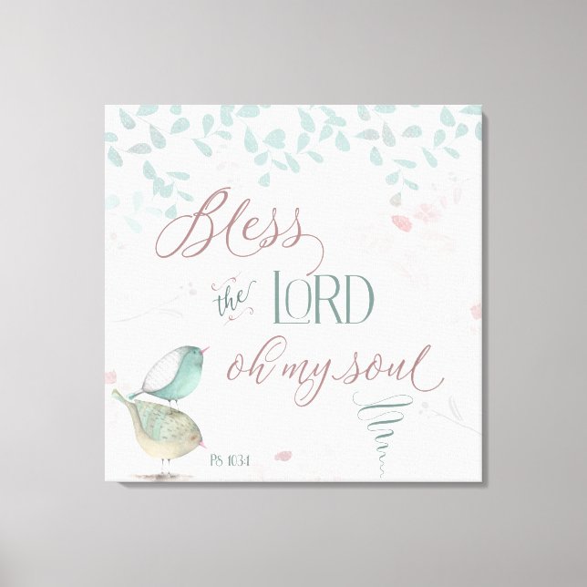 Lienzo Bendice al Señor - Sal 103:1 (Anverso)