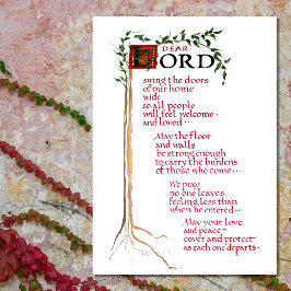 LIENZO BENDICIÓN DE LA CASA BIENVENIDA LA FUERTE PAZ DEL 