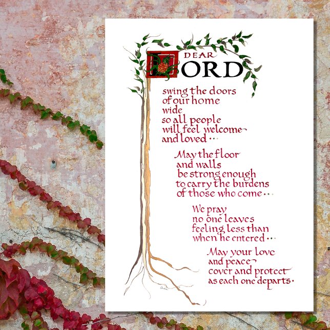 LIENZO BENDICIÓN DE LA CASA BIENVENIDA LA FUERTE PAZ DEL  (Subido por el creador)