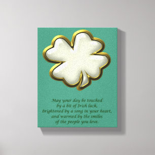 Lienzo Bendición irlandesa con el día de St Patrick del