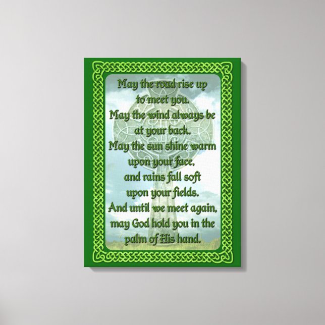 Lienzo Bendición verde irlandesa (Anverso)