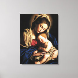 Lienzo Bendita Virgen María y Niño Jesús
