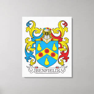 Lienzo Benfield Family Crest