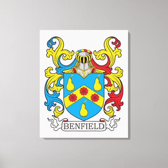 Lienzo Benfield Family Crest (Anverso)