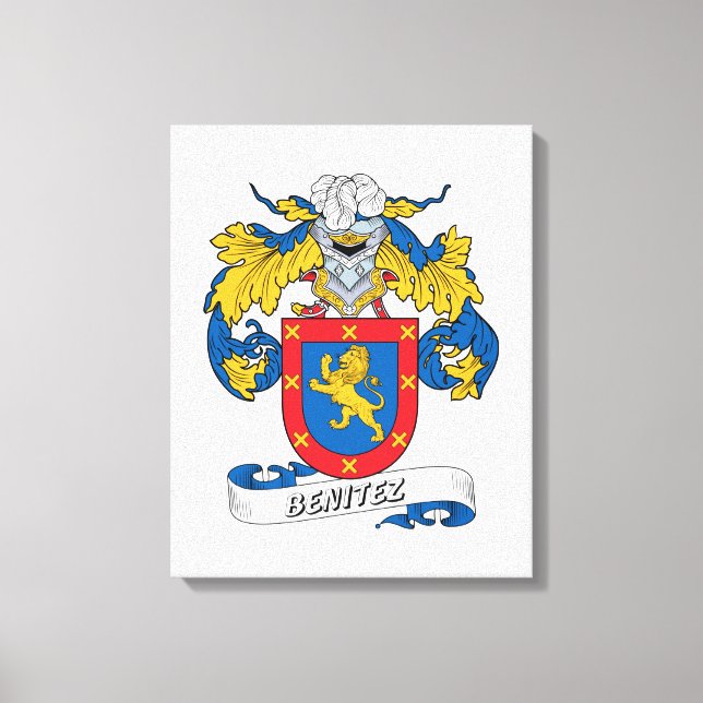 Lienzo Benitez Family Crest (Anverso)