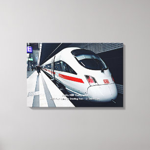 Lienzo Berlín HBF Europaplat Tren moderno - Añadir nombre