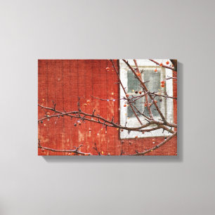 Lienzo Berries y Barn