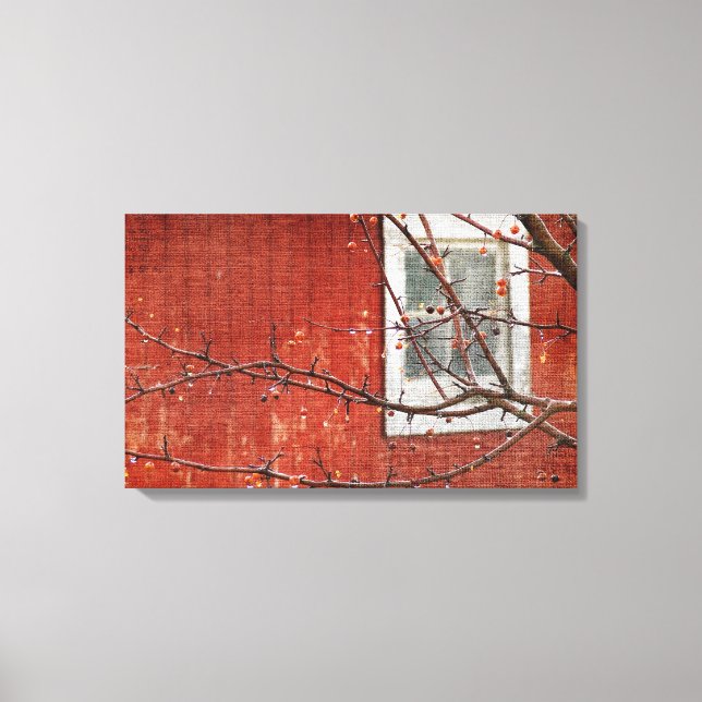 Lienzo Berries y Barn (Anverso)