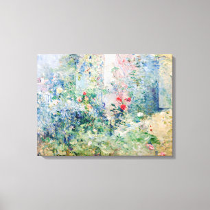 Lienzo Berthe Morisot - El jardín en Bougival