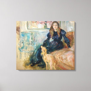 Lienzo Berthe Morisot - Julie y su Greyhound Laerte