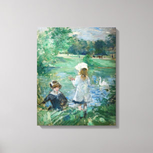 Lienzo Berthe Morisot - Junto a un lago