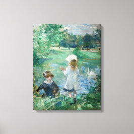 Lienzo Berthe Morisot - Junto a un lago