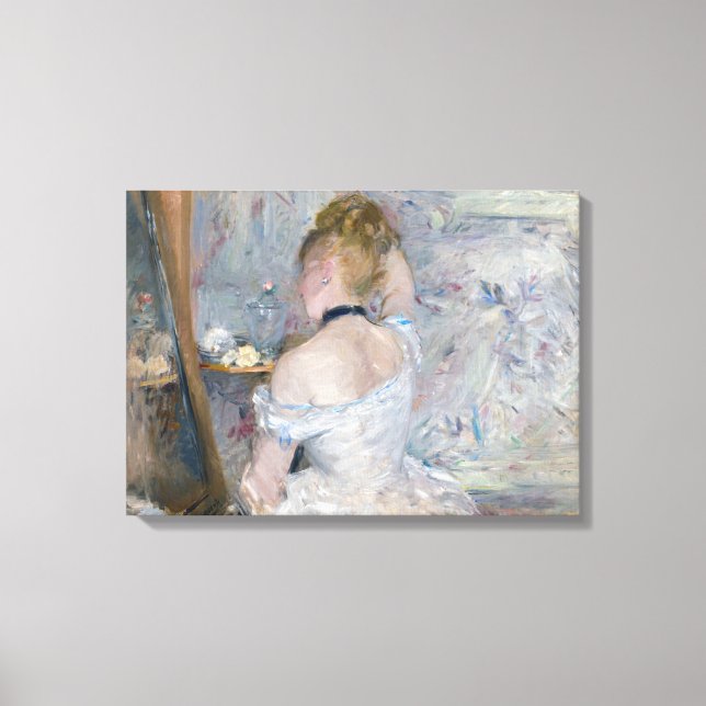 Lienzo Berthe Morisot - Mujer en su retrete (Anverso)