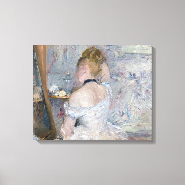 Lienzo Berthe Morisot - Mujer en su tocador (Anverso)