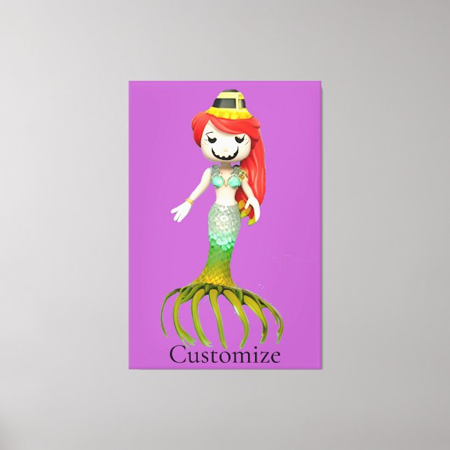 Lienzo Besada bruja de sirena, Thunder_Cove (Anverso)