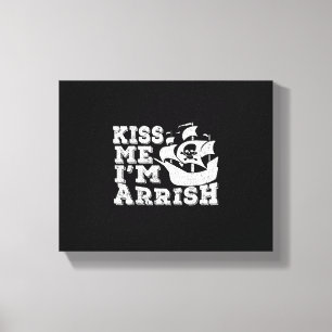 Lienzo Bésame, llegaré a la nave pirata que bebe a Patric