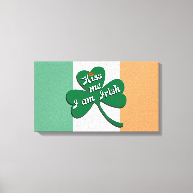 Lienzo Bésame soy irlandés (Anverso)
