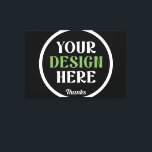 Lienzo beso hershey® personalizado, único, elegante y min<br><div class="desc">Este diseño es accesible para todos. Siéntase libre de personalizar el logotipo,  las imágenes,  el texto y los colores según sus preferencias. Muchas gracias.</div>