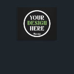 Lienzo beso hershey® personalizado, único, elegante y min<br><div class="desc">Este diseño es accesible para todos. Siéntase libre de personalizar el logotipo,  las imágenes,  el texto y los colores según sus preferencias. Muchas gracias.</div>