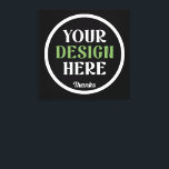 Lienzo beso hershey® personalizado, único, elegante y min<br><div class="desc">Este diseño es accesible para todos. Siéntase libre de personalizar el logotipo,  las imágenes,  el texto y los colores según sus preferencias. Muchas gracias.</div>