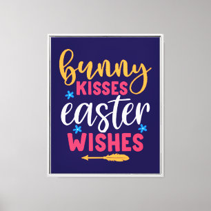 Lienzo Besos de conejo deseos de Pascua-69739