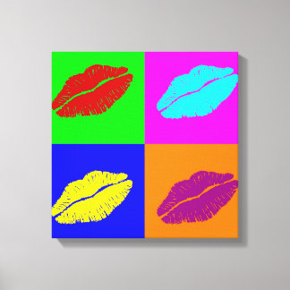 Lienzo Besos de lápiz labial envueltos