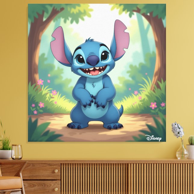 Lienzo Beste Freunde fürs Leben – Lilo & Stitch1 (Insitu (Sala de estar))