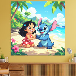 Lienzo Beste Freunde fürs Leben – Lilo & Stitch1