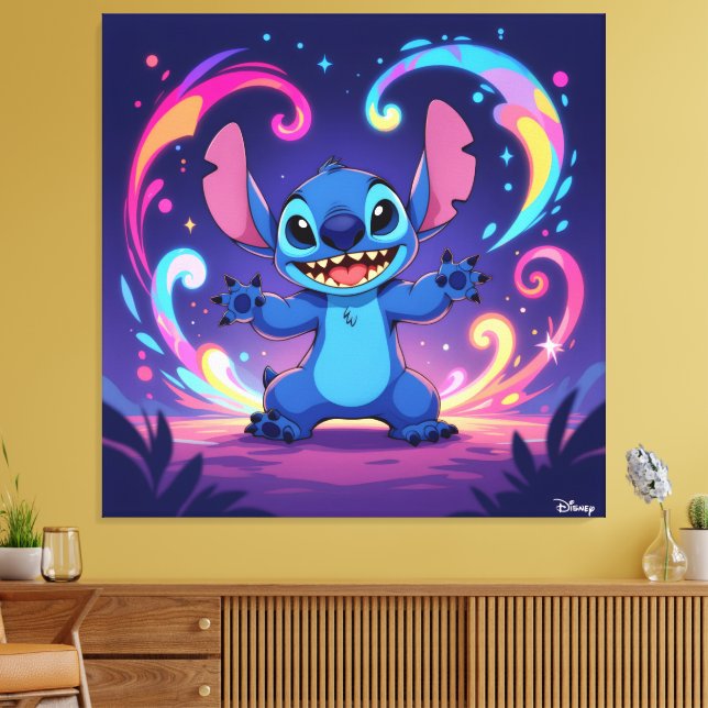 Lienzo Beste Freunde fürs Leben – Lilo & Stitch1 (Insitu (Sala de estar))