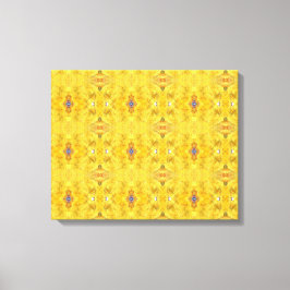 Lienzo Bestia Azul Corriendo Amarillo