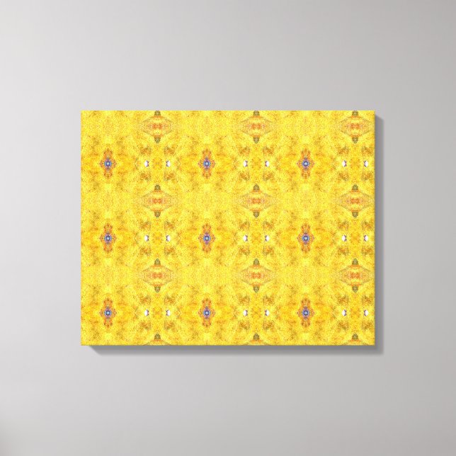 Lienzo Bestia Azul Corriendo Amarillo (Anverso)