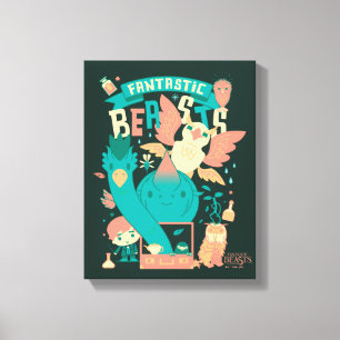 Lienzo Bestias Fantásticas personalizados Con Newt Scama