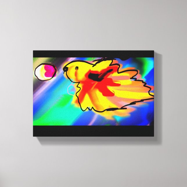 Lienzo Betta Fish Slash art (Anverso)