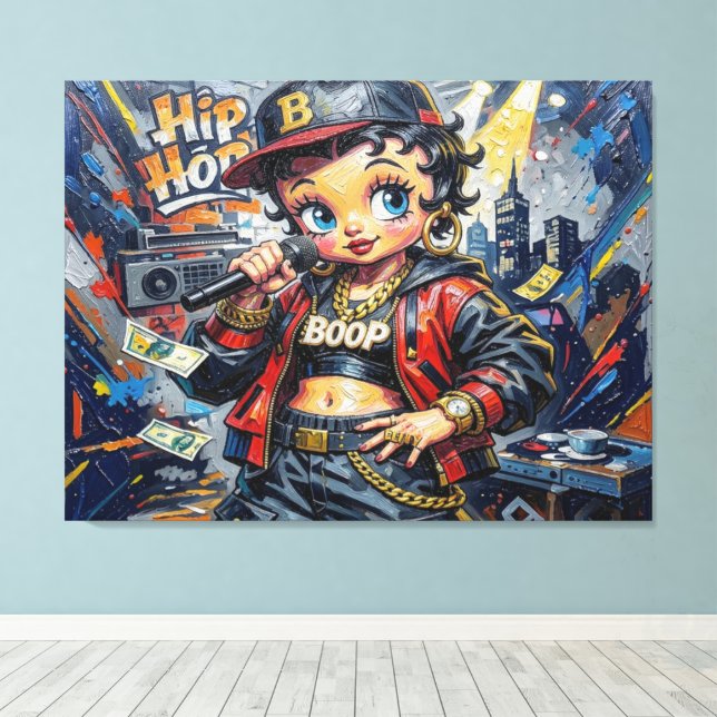 LIENZO BETTY BOOP-4A (Insitu (piso de madera))