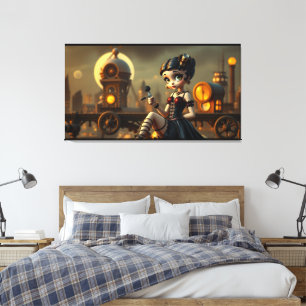 Lienzo Betty Steampunk