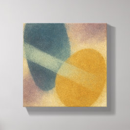 Lienzo Between Shores: Zen Ma Abstract | Indigo Ochre