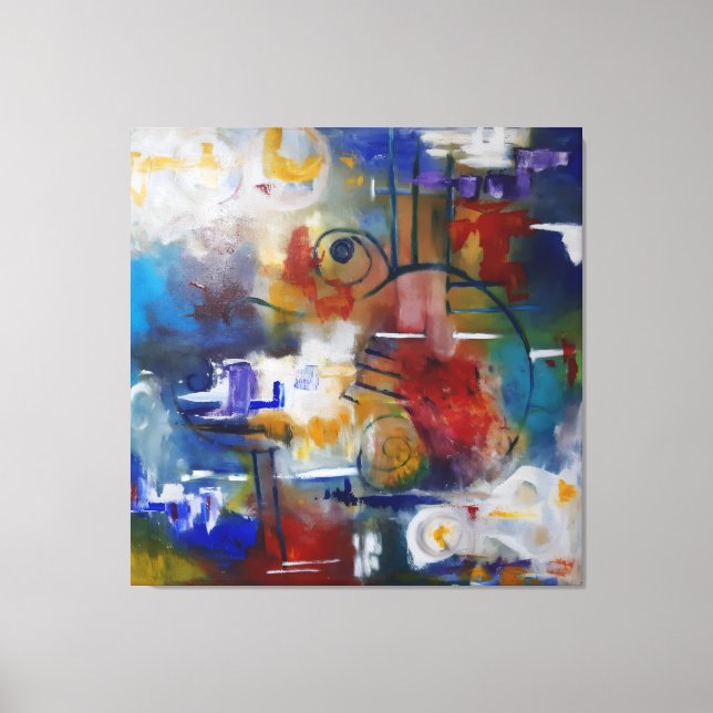 Lienzo Between Silence and Storm  (Anverso)