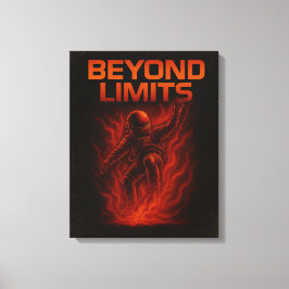 Lienzo Beyond Limits Astronaut Motivational Poster