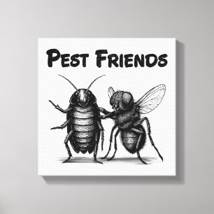 Lienzo BFF Amigos de pestes