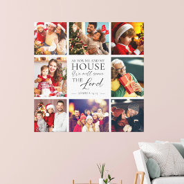 Lienzo Bible Verse Photo Collage Family Religious